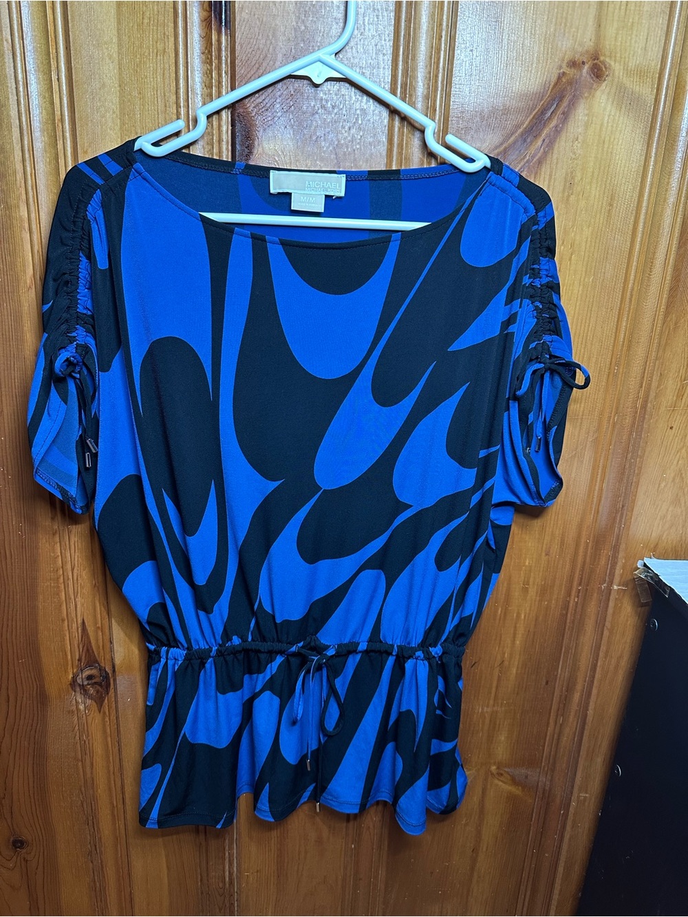 MICHAEL Michael Kors Blue and Black Abstract